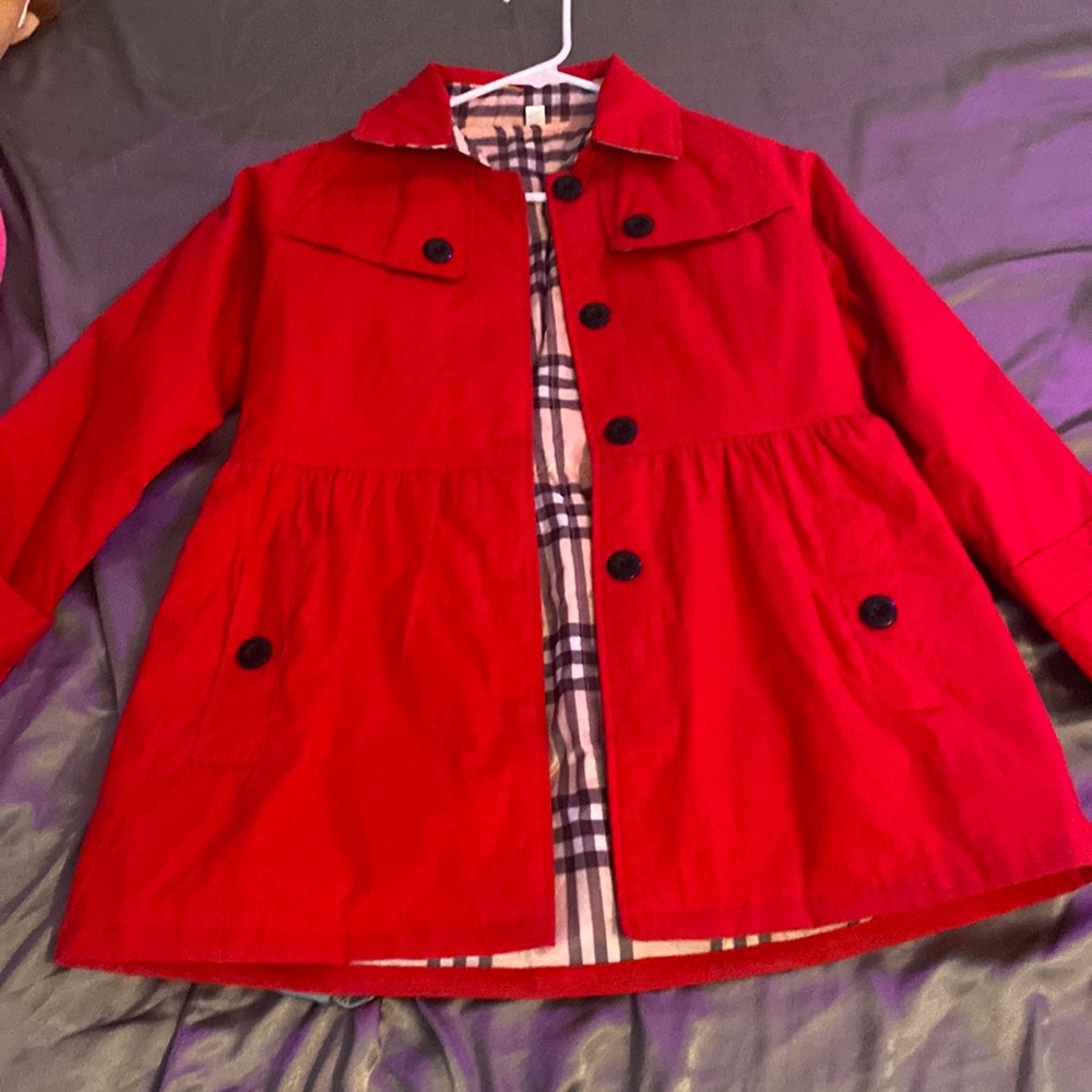 little girls red coat